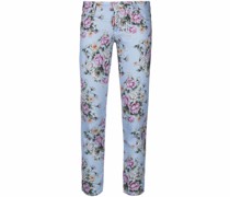 Skinny-Hose mit blumigem Print