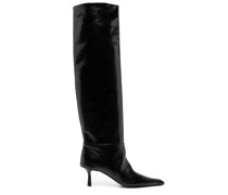 Kniehohe Stiefel mit spitzer Kappe