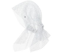 Riri crystal-embellished mesh hood