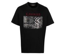 T-Shirt mit Animalier-Print