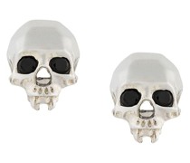 Silberohrstecker mit Totenkopf
