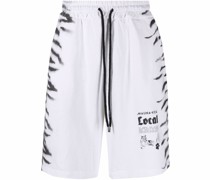 Sport-Shorts mit Tiger-Print