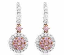 18kt Weißgoldohrringe mit Diamanten