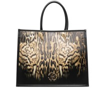 Handtasche mit Leoparden-Print