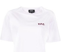 A.P.C. T-Shirt mit geflocktem Logo