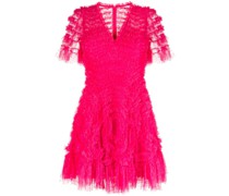 Wickelkleid mit V-Ausschnitt