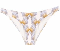 Bikinihöschen mit abstraktem Print