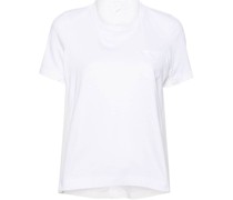 Jersey-T-Shirt mit Kontrasteinsätzen