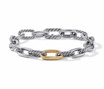 18kt DY Madison Gelbgold- und Sterlingsilber-Kettenarmband