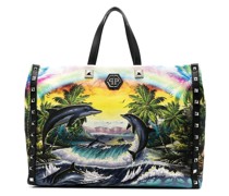 Shopper mit grafischem Print