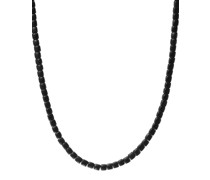 Halskette mit eckigen Perlen 4mm