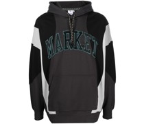 x Market colour-block drawstring hoodie