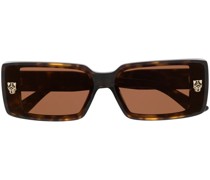 Sonnenbrille mit eckigem Gestell