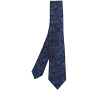 Seidenkrawatte mit Jacquard-Blumenmuster
