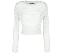 Pullover mit Lochstrickmuster