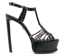 Plateau-Sandalen mit Riemen