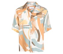 Hemd mit abstraktem Print