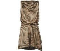 Minikleid mit drapiertem Kragen