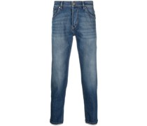 Tief sitzende Cropped-Jeans