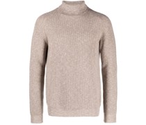 Gerippter Rollkragenpullover