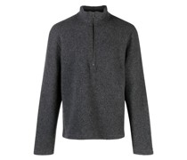 Fleece-Sweatshirt mit Reißverschluss