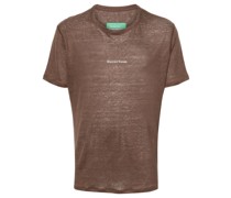 logo-print hemp T-shirt