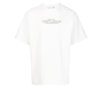 T-Shirt mit Text-Print