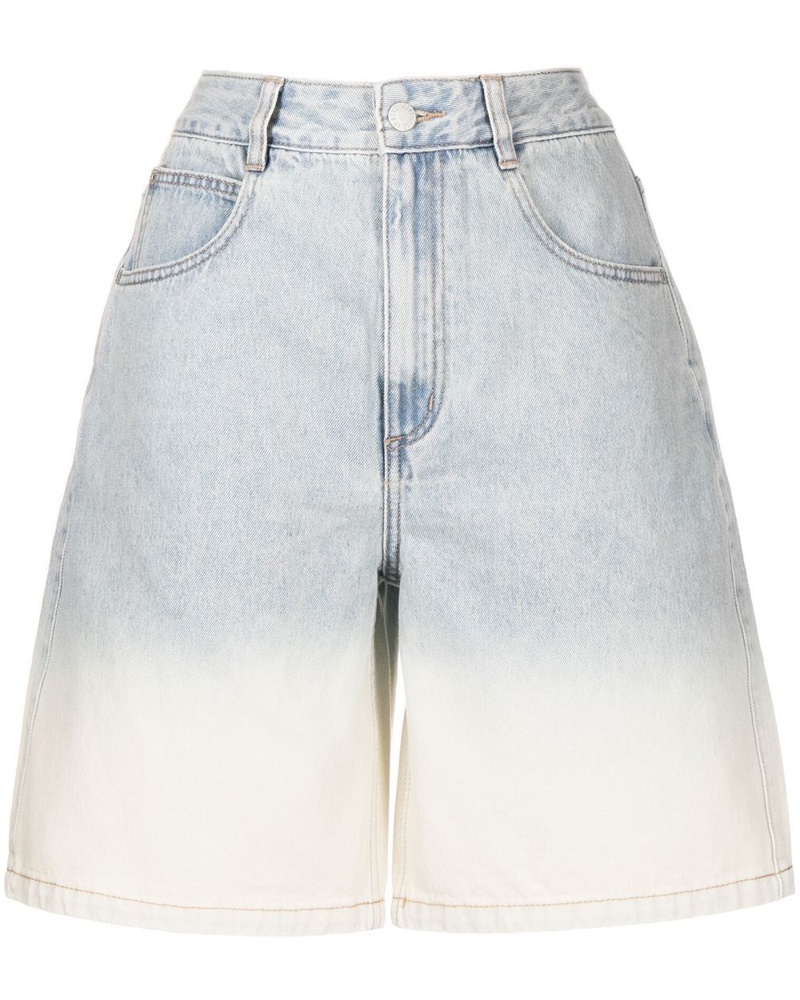 Izzue Damen Jeans-Shorts mit geradem Bein