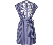 Minikleid mit Blumenstickerei