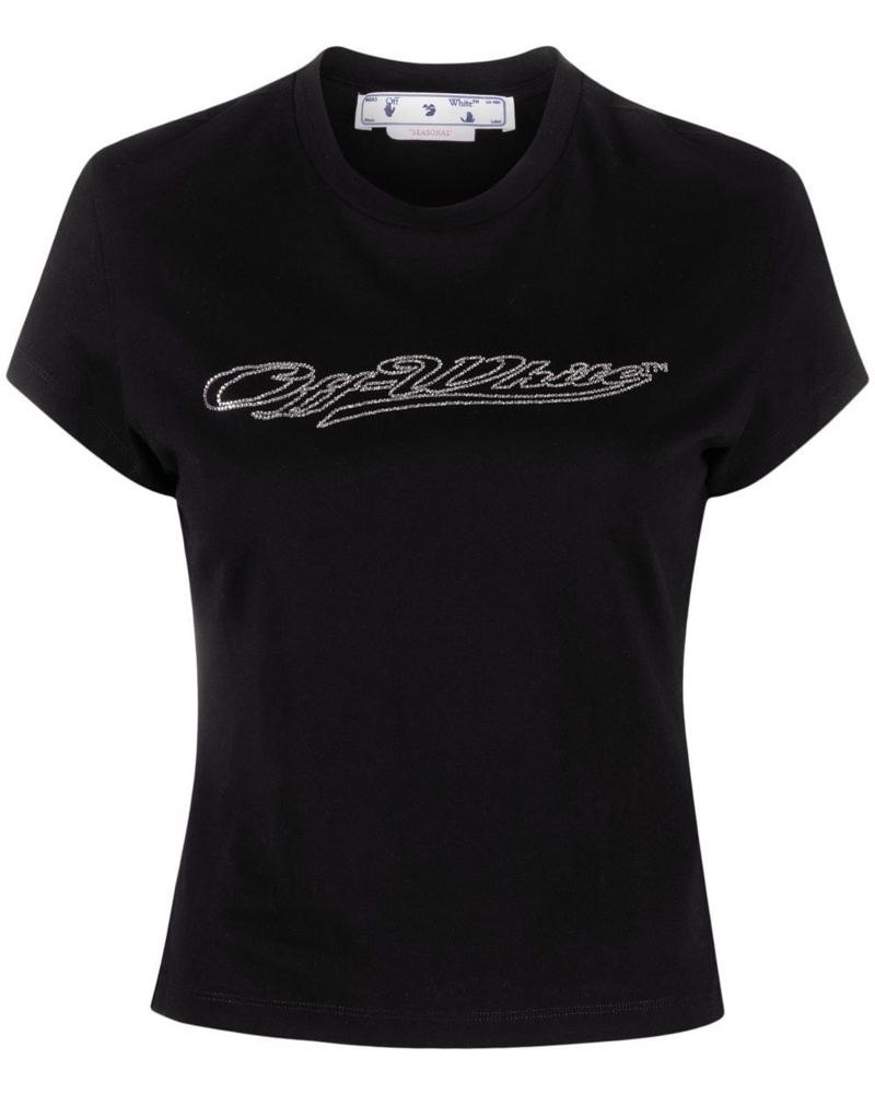 OFF-WHITE Damen T-Shirt mit Logo-Print