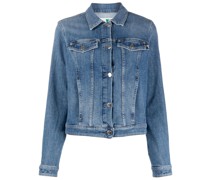 Jeansjacke mit Logo-Patch