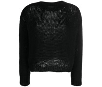 Strickpullover mit Rundhalsausschnitt