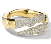 18kt Stardust Gelbgoldring mit Diamanten