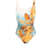 Badeanzug mit grafischem Print