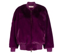 Bomberjacke aus Faux Fur
