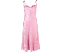 Jacquard-Midikleid mit Blumenmuster