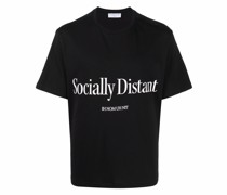 T-Shirt mit "Socially Distant"-Print