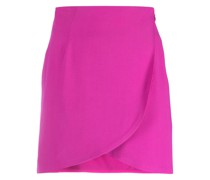 wrap-design high-waisted miniskirt