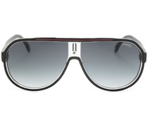 oversized pilot-frame sunglasses