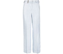 Halbhohe Wide-Leg-Hose