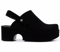 Slingback-Mules mit Plateau 60mm