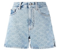 Jeansshorts mit Logo