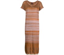Meliertes Strick-Maxikleid