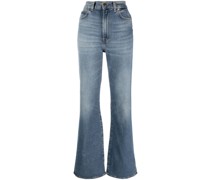 Weite High-Waist-Jeans