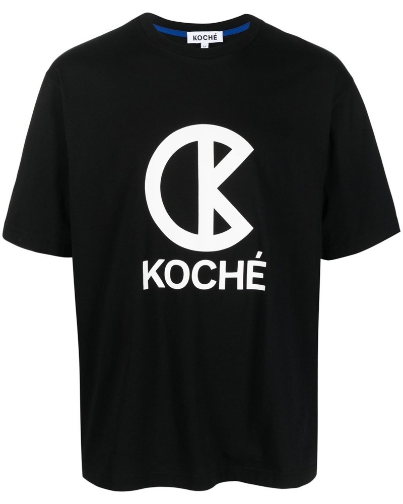 KOCHÉ Damen T-Shirt mit Logo-Print