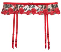 Strumpfhalter mit Stickerei