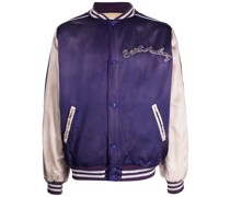 Bomberjacke mit Logo-Stickerei