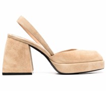 Mules aus Wildleder 90mm