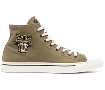 Bestickte High-Top-Sneakers