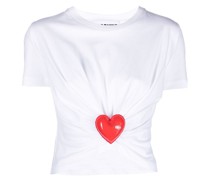 T-Shirt mit Herzapplikation